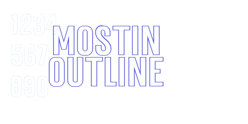 Mostin Outline-font-download