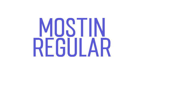 Mostin Regular Font Download