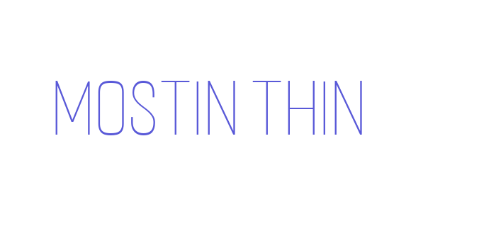 Download Mostin Thin Font