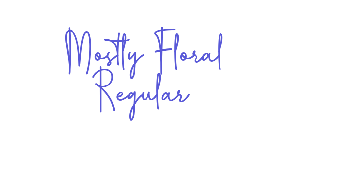 Mostly Floral Regular Font Download