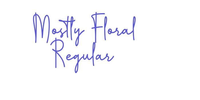 Mostly Floral Regular Font