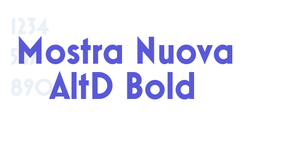 Mostra Nuova AltD Bold font free