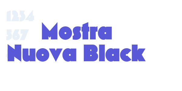 Mostra Nuova Black font free