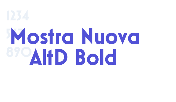 Mostra Nuova AltD Bold font download