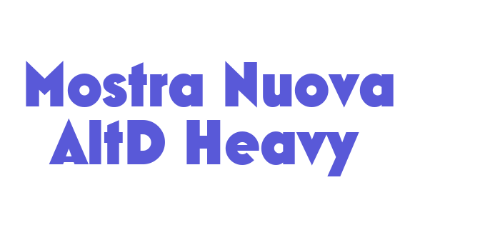 Download Mostra Nuova AltD Heavy Font