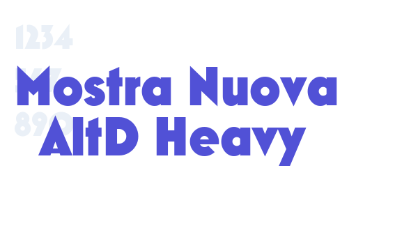 Mostra Nuova AltD Heavy font download