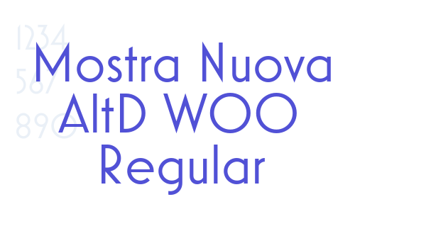 Mostra Nuova AltD W00 Regular font download