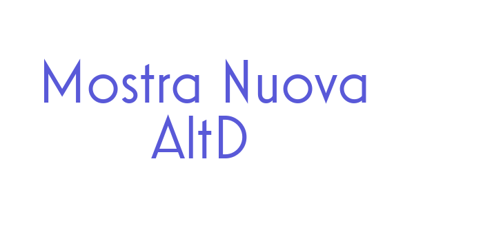 Download Mostra Nuova AltD Font