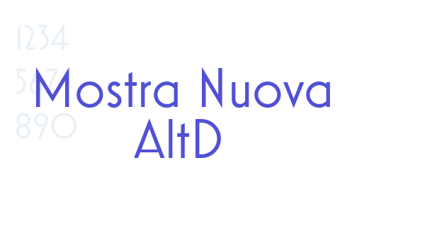 Mostra Nuova AltD font download