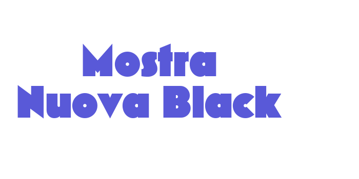 Mostra Nuova Black Font Download