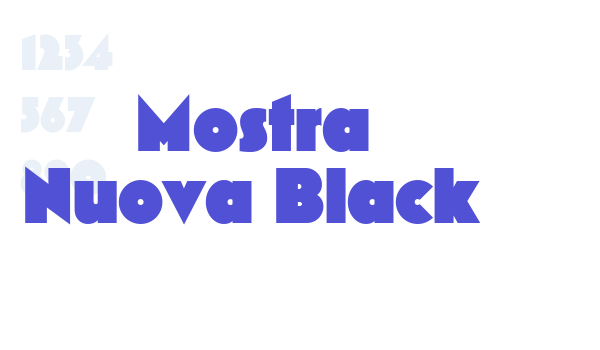 Mostra Nuova Black font download