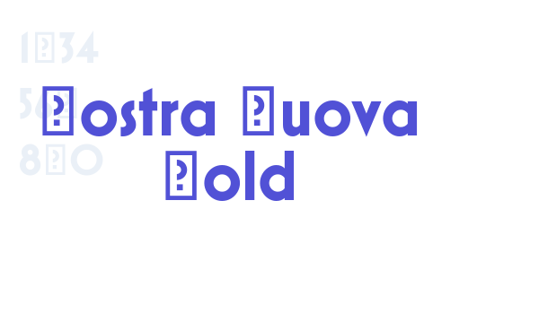 Mostra Nuova Bold font download