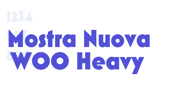 Mostra Nuova W00 Heavy font download