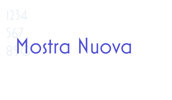 Mostra Nuova font download