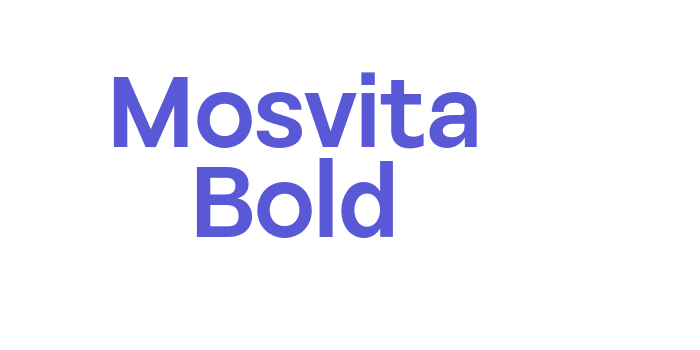 Mosvita Bold Font