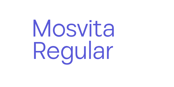 Mosvita Regular Font