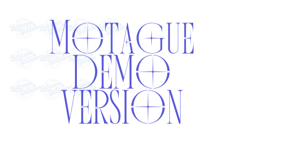 Motague DEMO VERSION font free