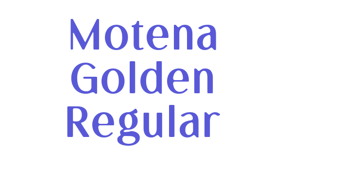 Motena Golden Regular Font