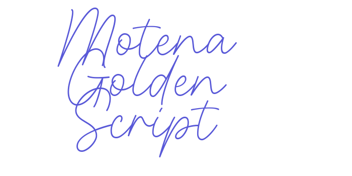 Motena Golden Script Font Download