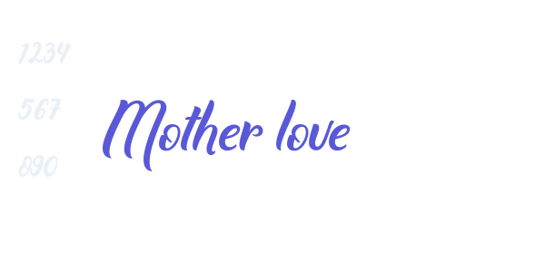 Mother love font free