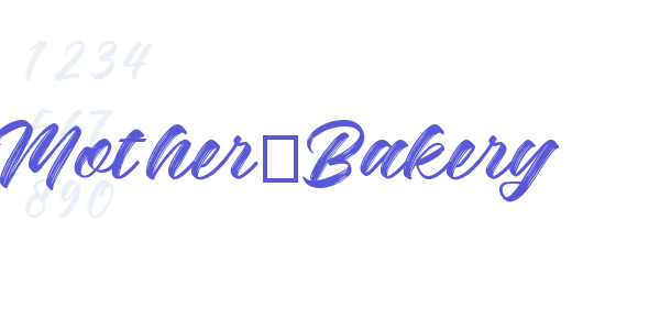 Mother_Bakery font free