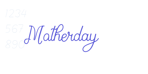 Motherday font free