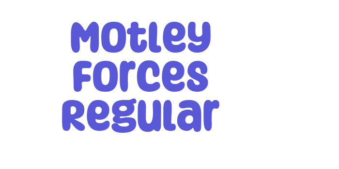 Motley Forces Regular Font Download