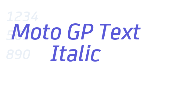 Moto GP Text Italic font free