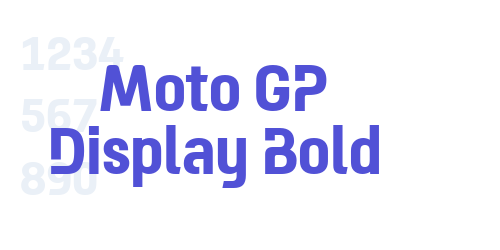 Moto GP Display Bold-font-download