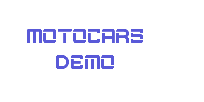 Motocars Demo Font