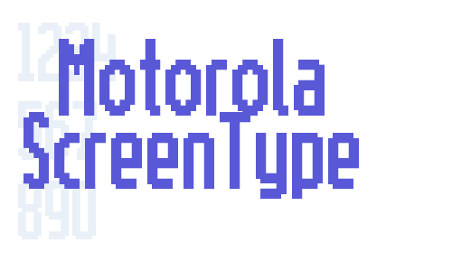 Motorola ScreenType Font Download