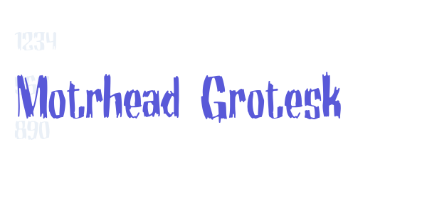 Motrhead Grotesk font free