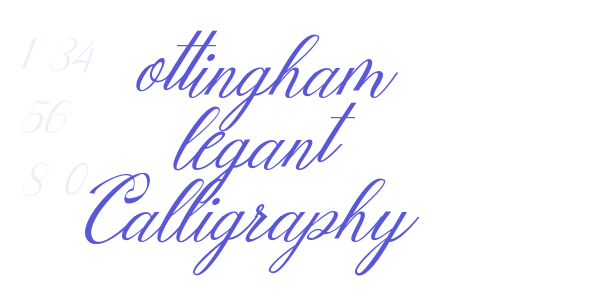 Mottingham Elegant Calligraphy font free