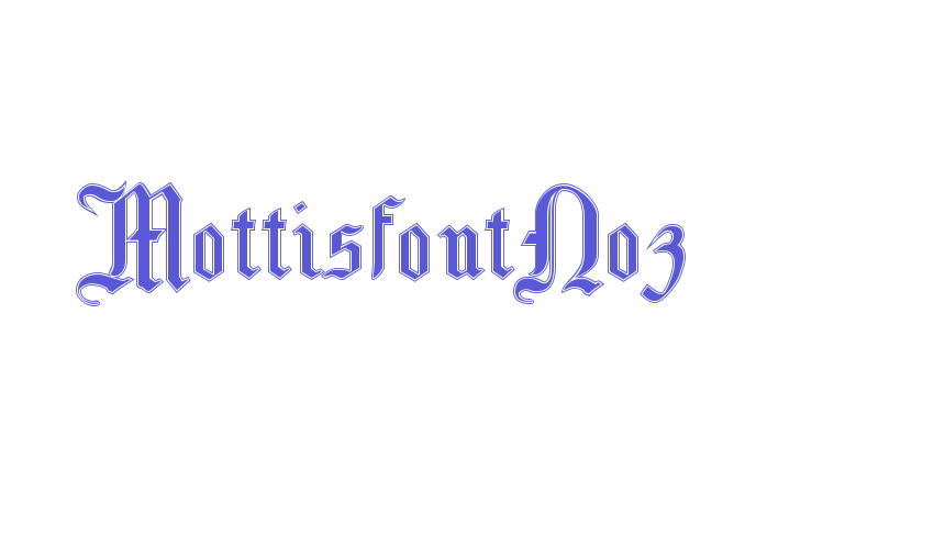 MottisfontNo3 Font