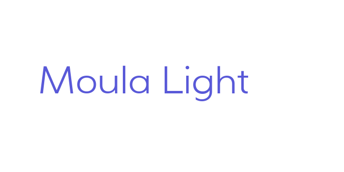 Moula Light Font Download