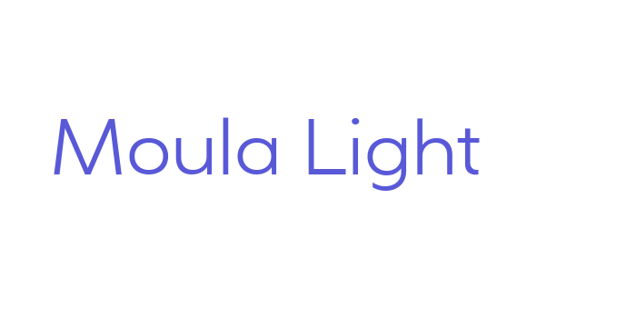 Moula Light Font