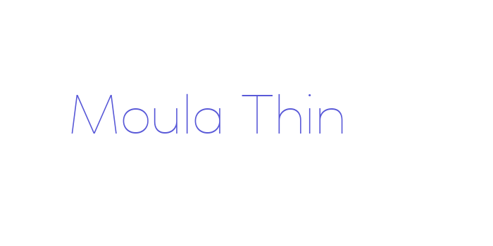 Moula Thin Font Download