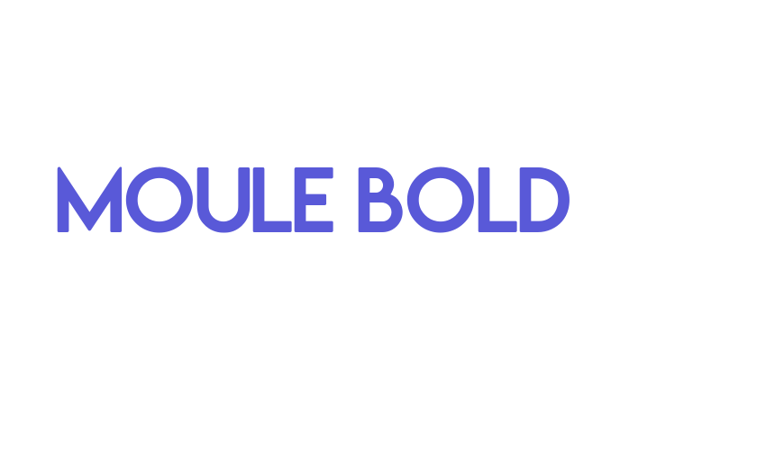 Moule Bold Font