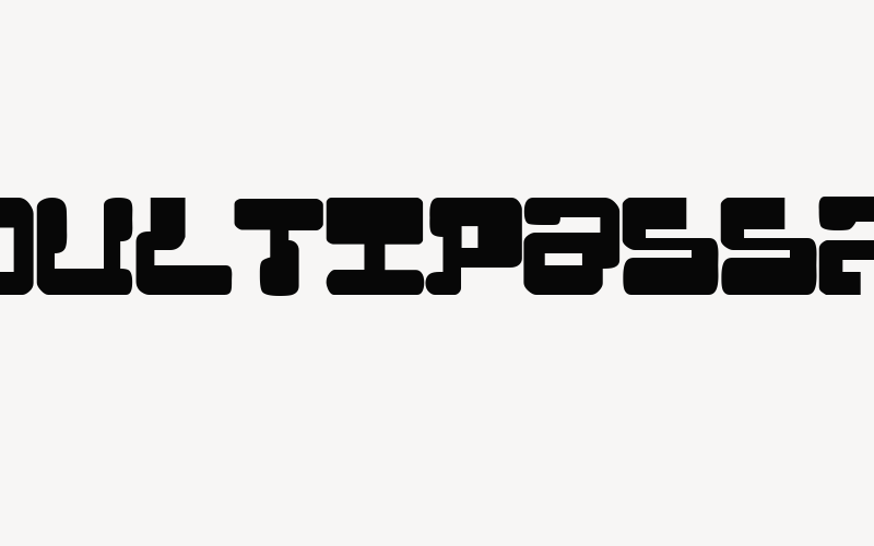 MoultiPass2 Font