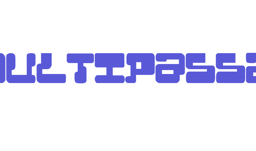 MoultiPass2 Font Download