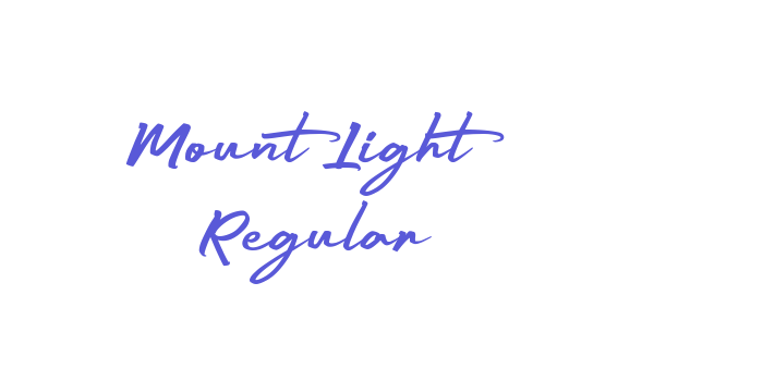 Mount Light Regular Font Download