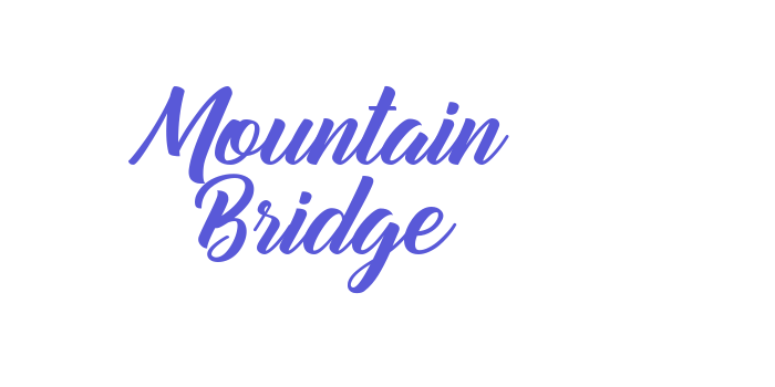 Mountain Bridge Font Download