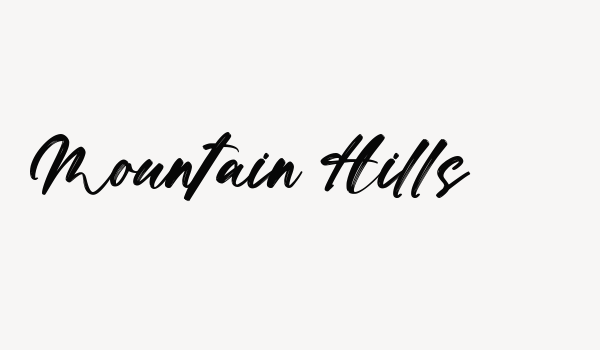 Mountain Hills Font