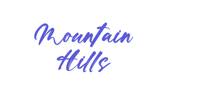 Mountain Hills Font