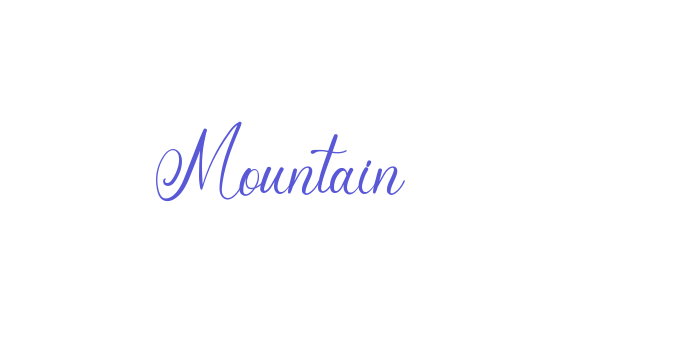 Mountain Font Download