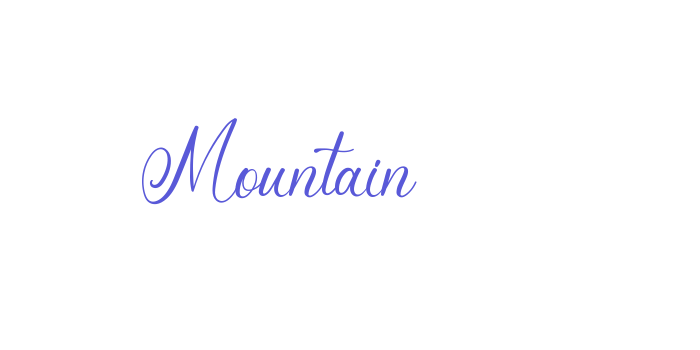 Mountain Font