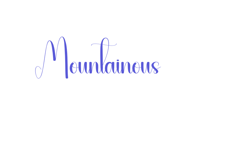 Mountainous Font Download