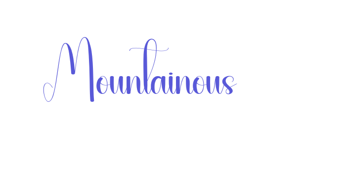 Mountainous Font Download