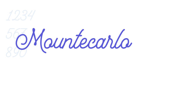 Mountecarlo font free