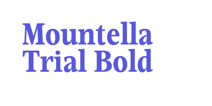 Mountella Trial Bold Font